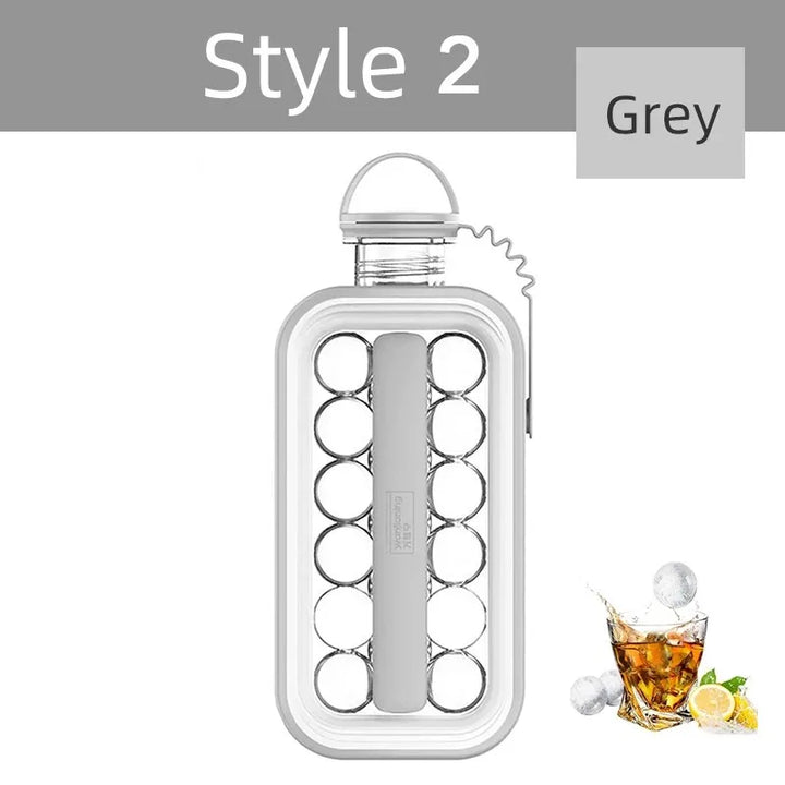 2 in 1 portable silicone ice ball maker creative cube.