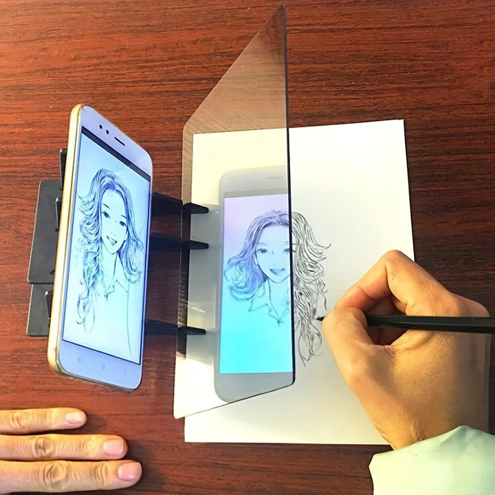 Clear optical drawing board, portable, picture drawing.