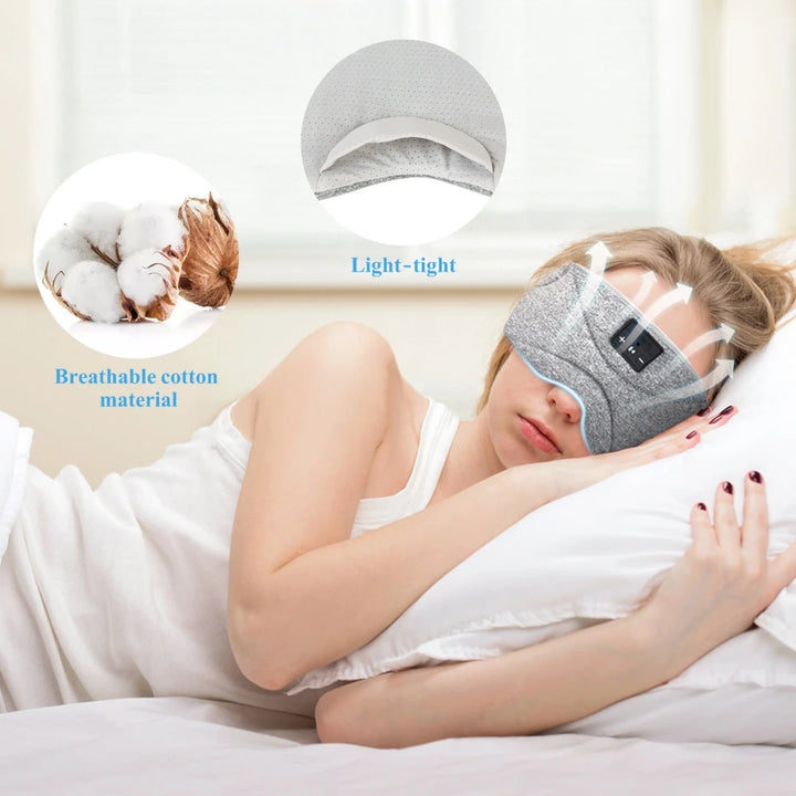 Travel Sleep Mask, BT5.0 Headphones with Speaker!